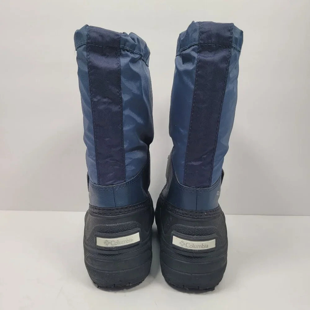 Columbia Powderbug Youth Blue/Black Waterproof Snow Boots BY1324-433 US Size 2